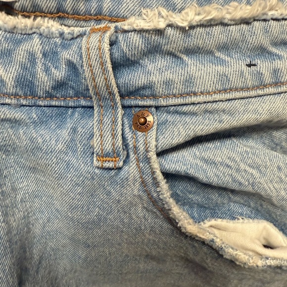 Abercrombie & Fitch The 90s Relaxed Jean High Rise Light Blue 34/18R Plus Size - Picture 8 of 9